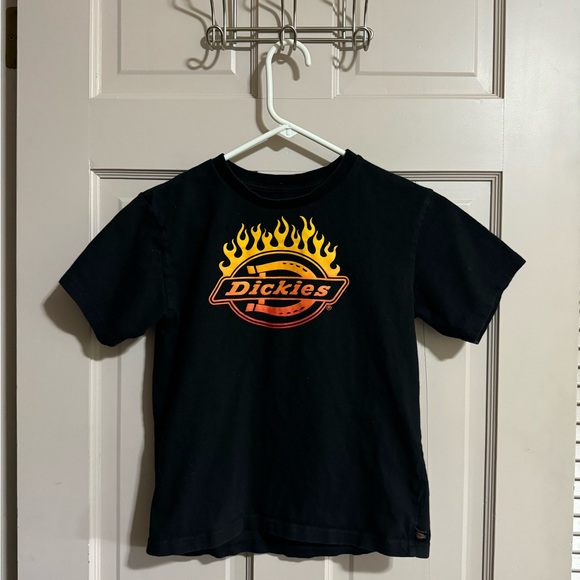 Boy’s Dickies T-Shirt with Flames Size Medium - Picture 1 of 5
